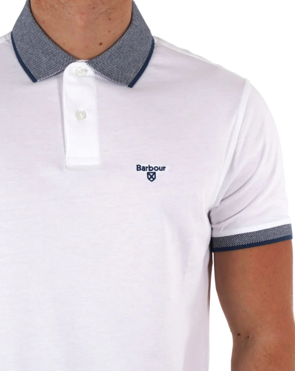 Barbour Cornsay Polo Shirt White - Image 2