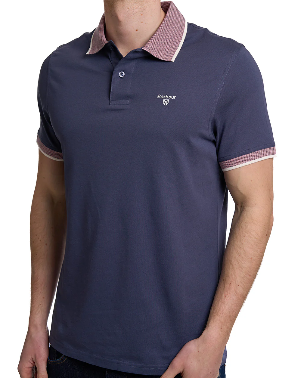 Barbour Cornsay Polo Shirt Washed Navy - Image 2