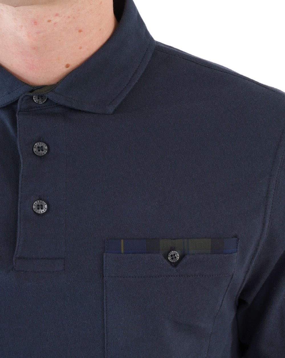 Barbour Corpatch Long Sleeve Polo Navy - Image 2