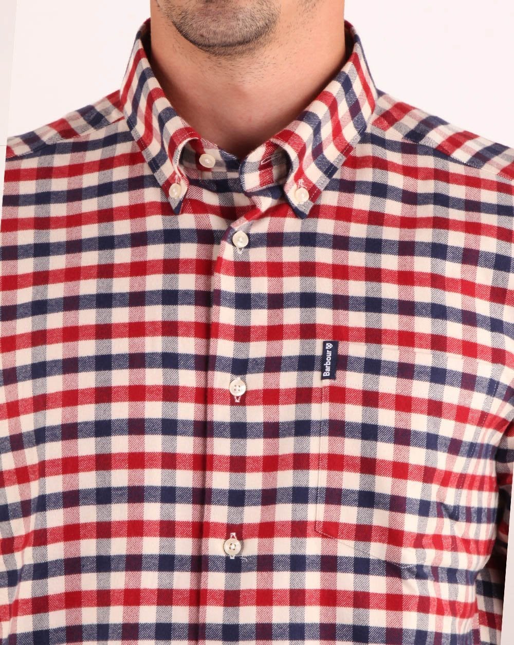 Barbour Country Check Shirt Red - Image 5