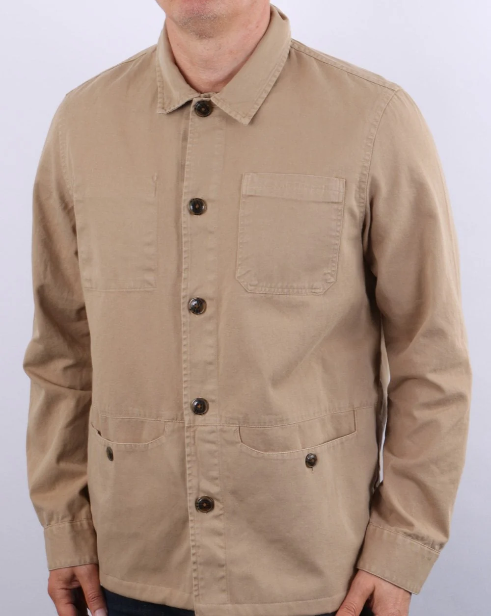 Barbour Dene Overshirt Stone