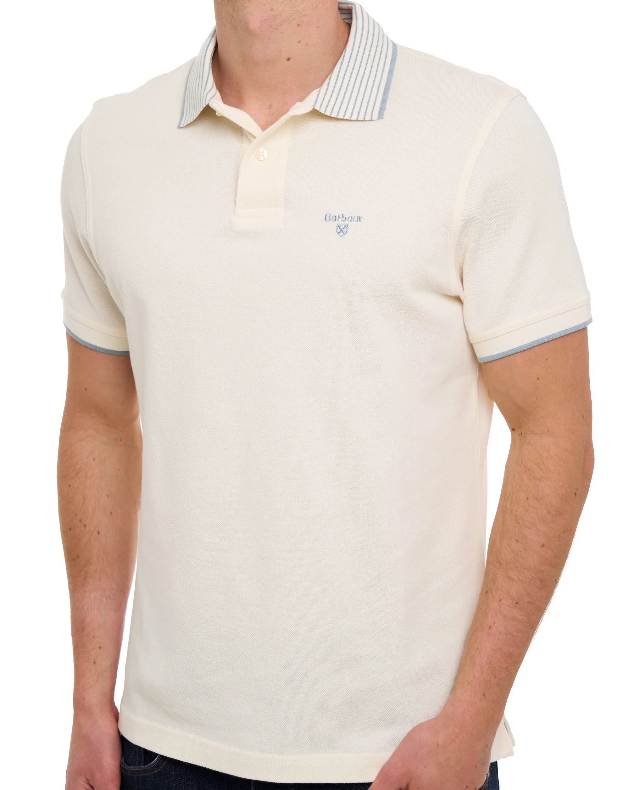 Barbour Denwick Polo Shirt Whisper White