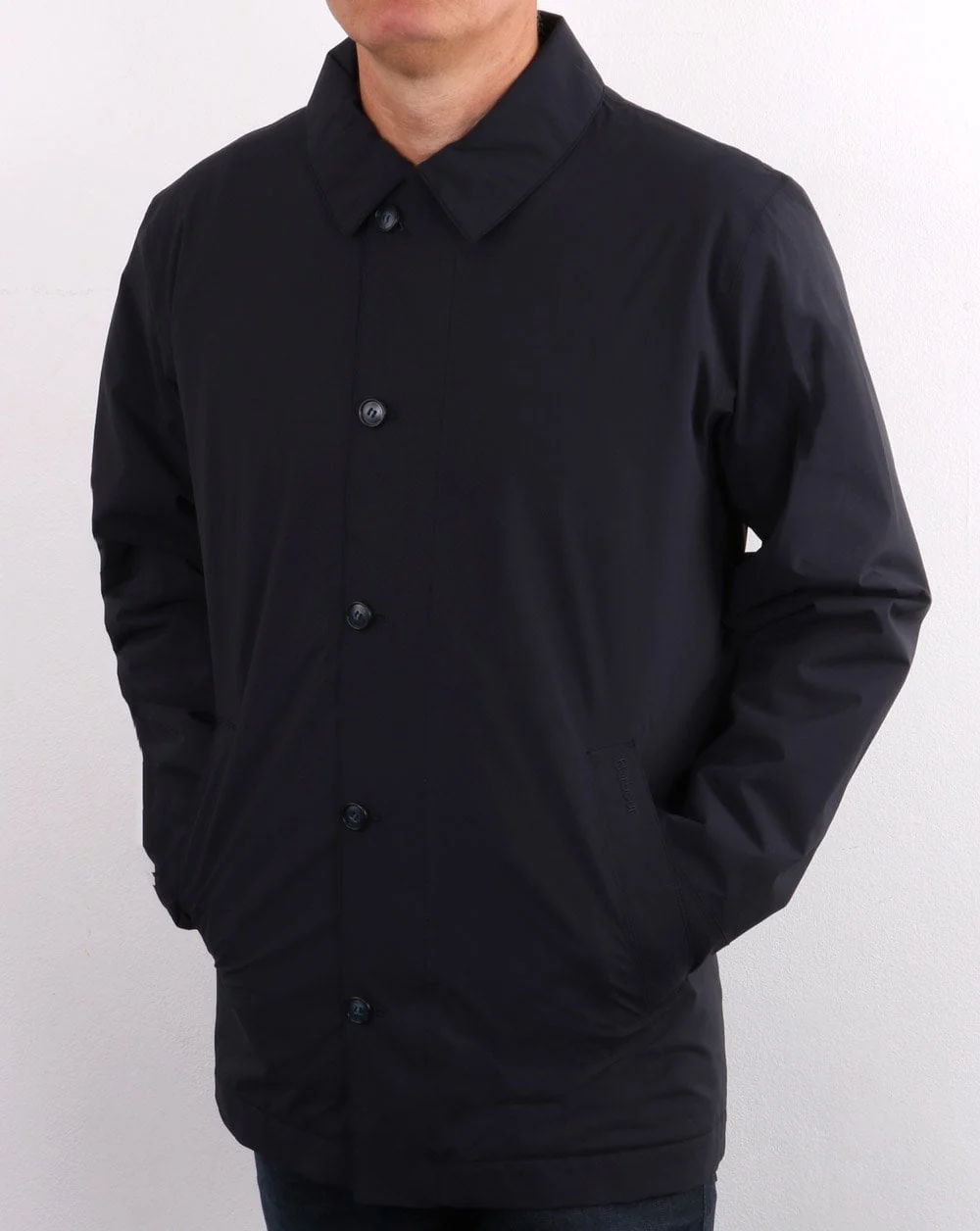 Barbour Fawk Jacket Navy - Image 2