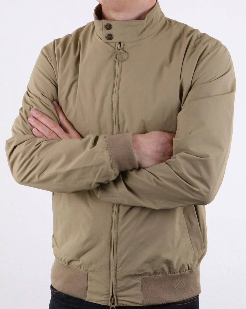 Barbour Harrington Royston Casual Jacket Stone - Image 2