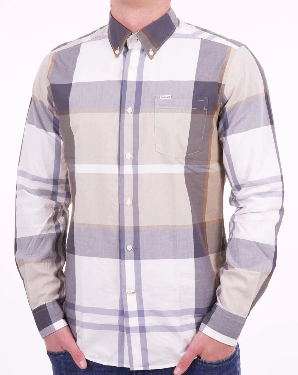 Barbour Harris Shirt Amble Sand Tartan - Image 2