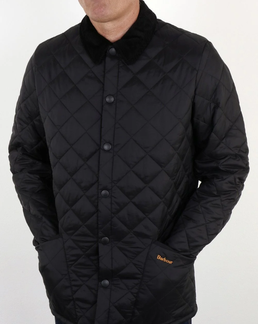 Barbour Heritage Classic Quilted Jacket Black - Image 2