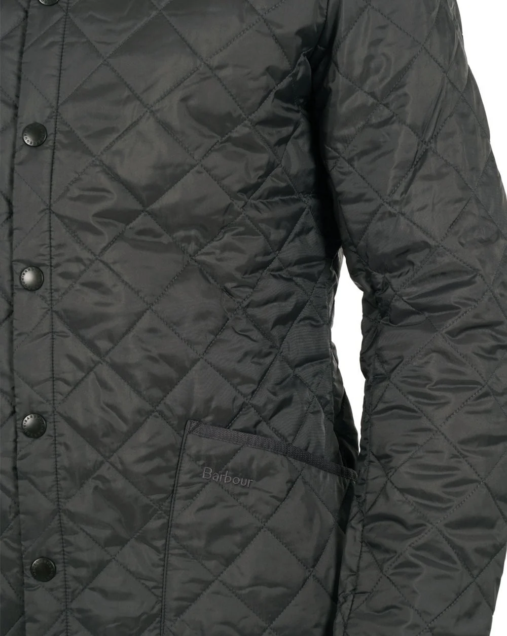 Barbour Heritage Classic Quilted Jacket Charcoal - Image 2