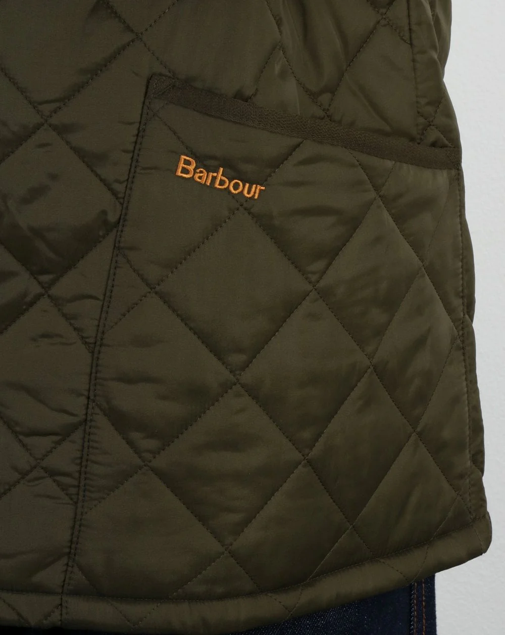 Barbour Heritage Classic Quilted Jacket Olive - Image 3