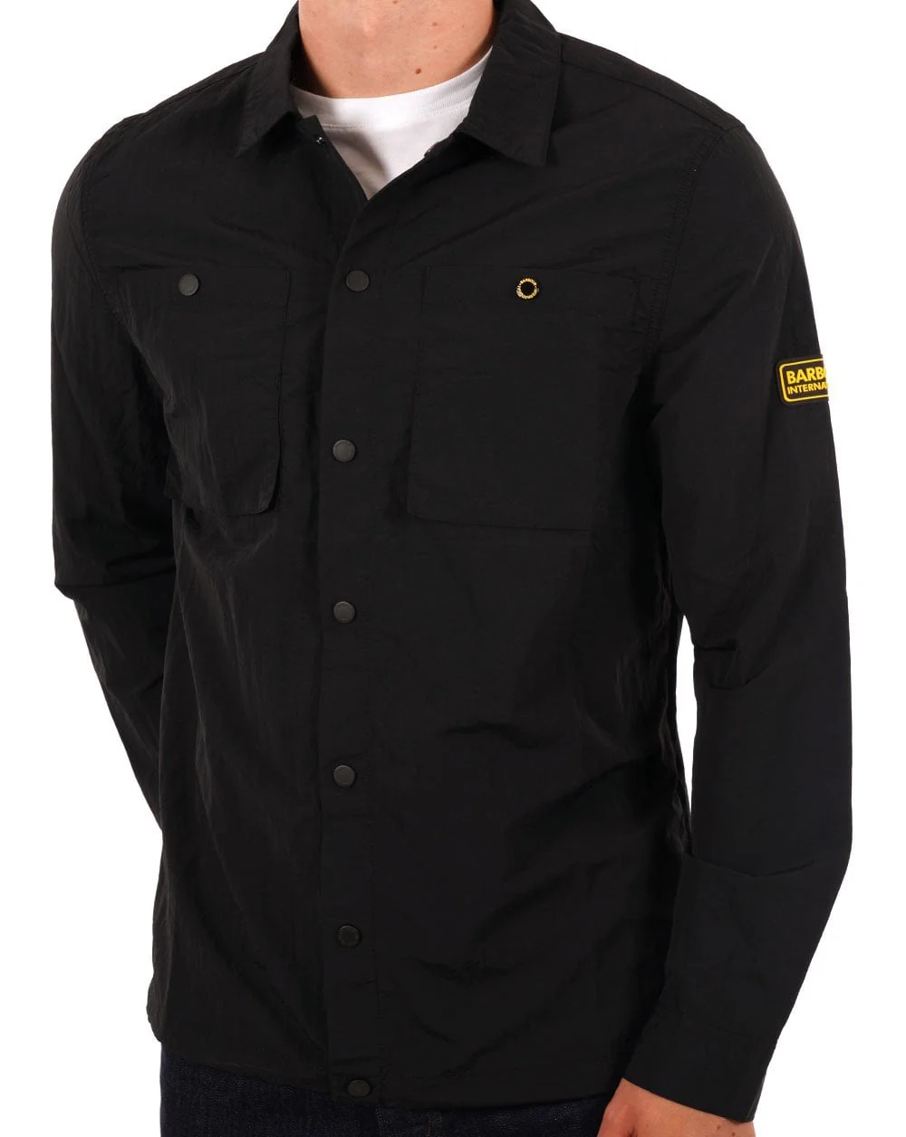 Barbour International Cadwell Overshirt Black - Image 3