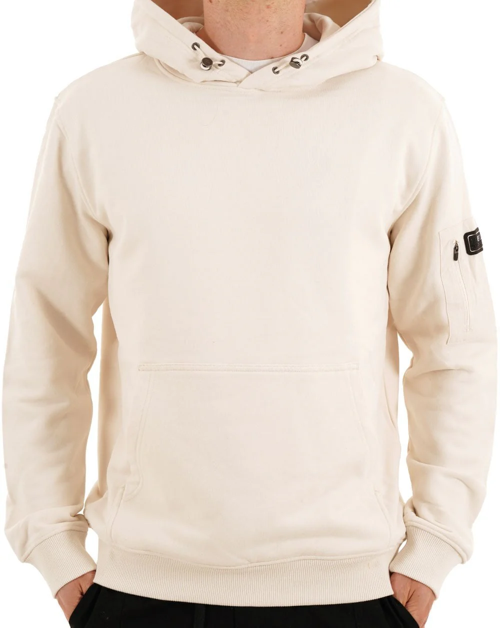 Barbour International Ewan Hoodie Whisper White - Image 2