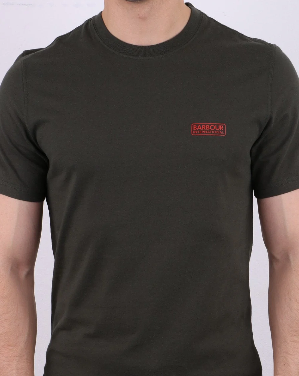 Barbour International Small Logo T-shirt Jungle Green - Image 3