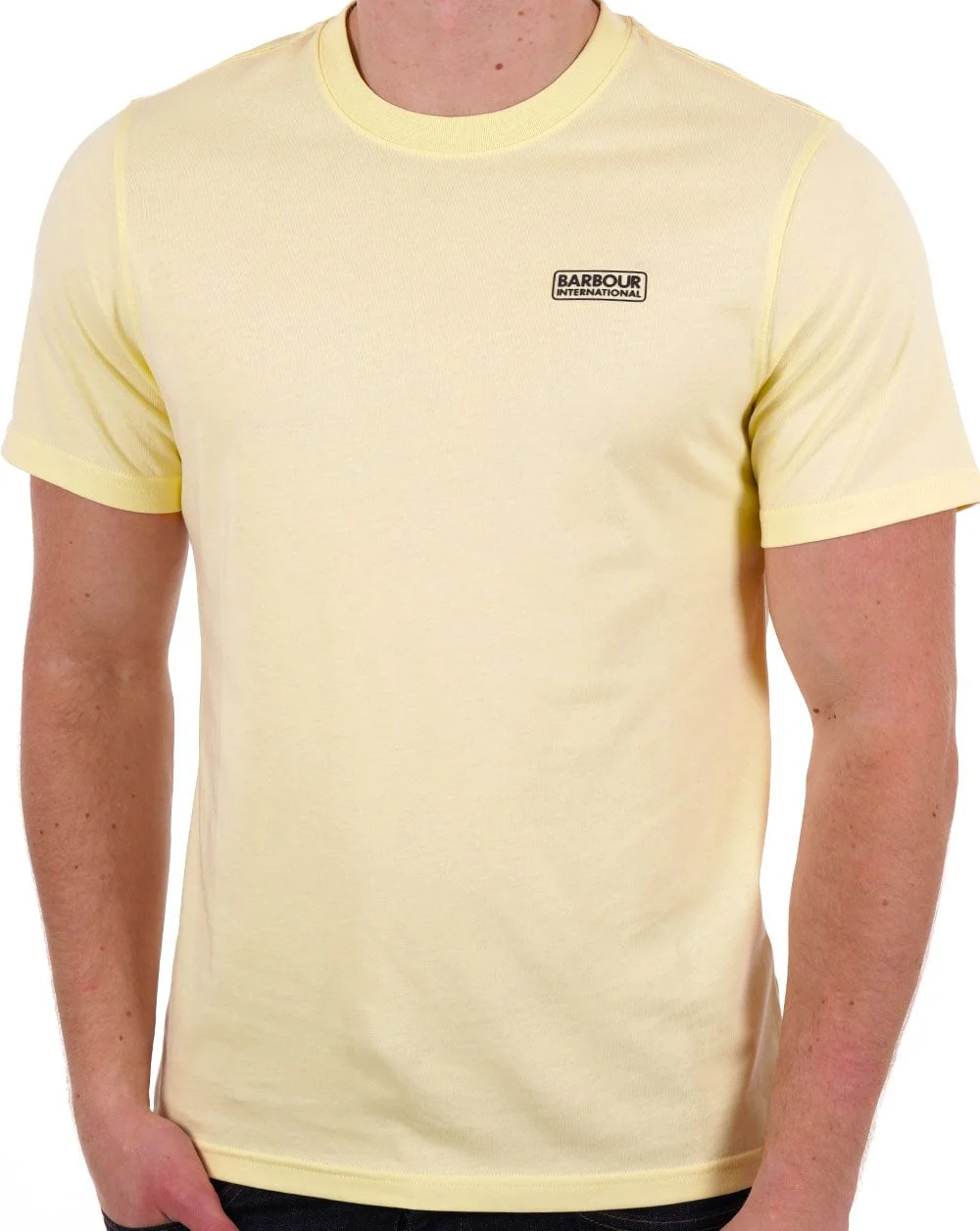 Barbour International Small Logo T-shirt Yellow - Image 2
