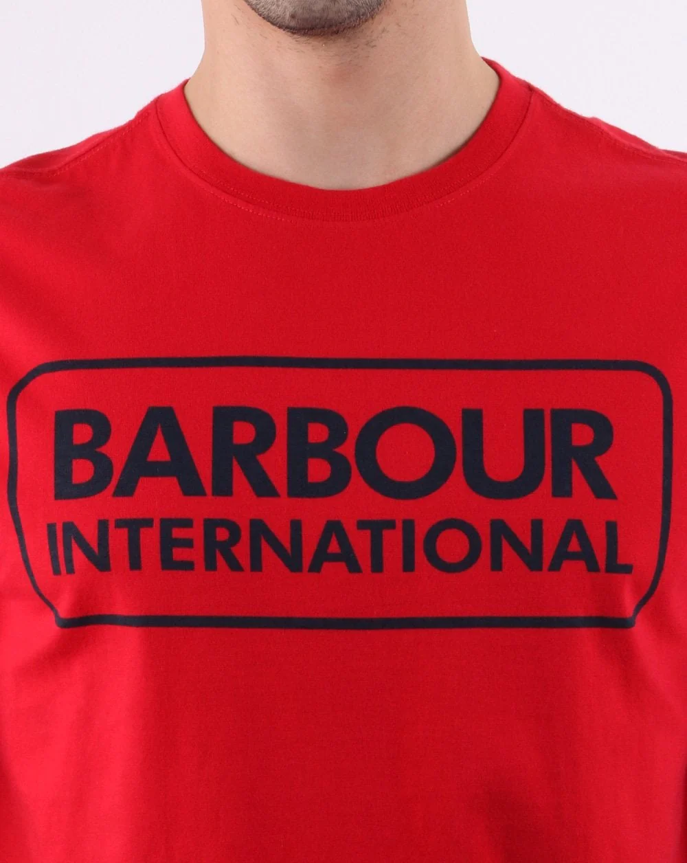 Barbour Logo T-shirt Vibrant Red - Image 3