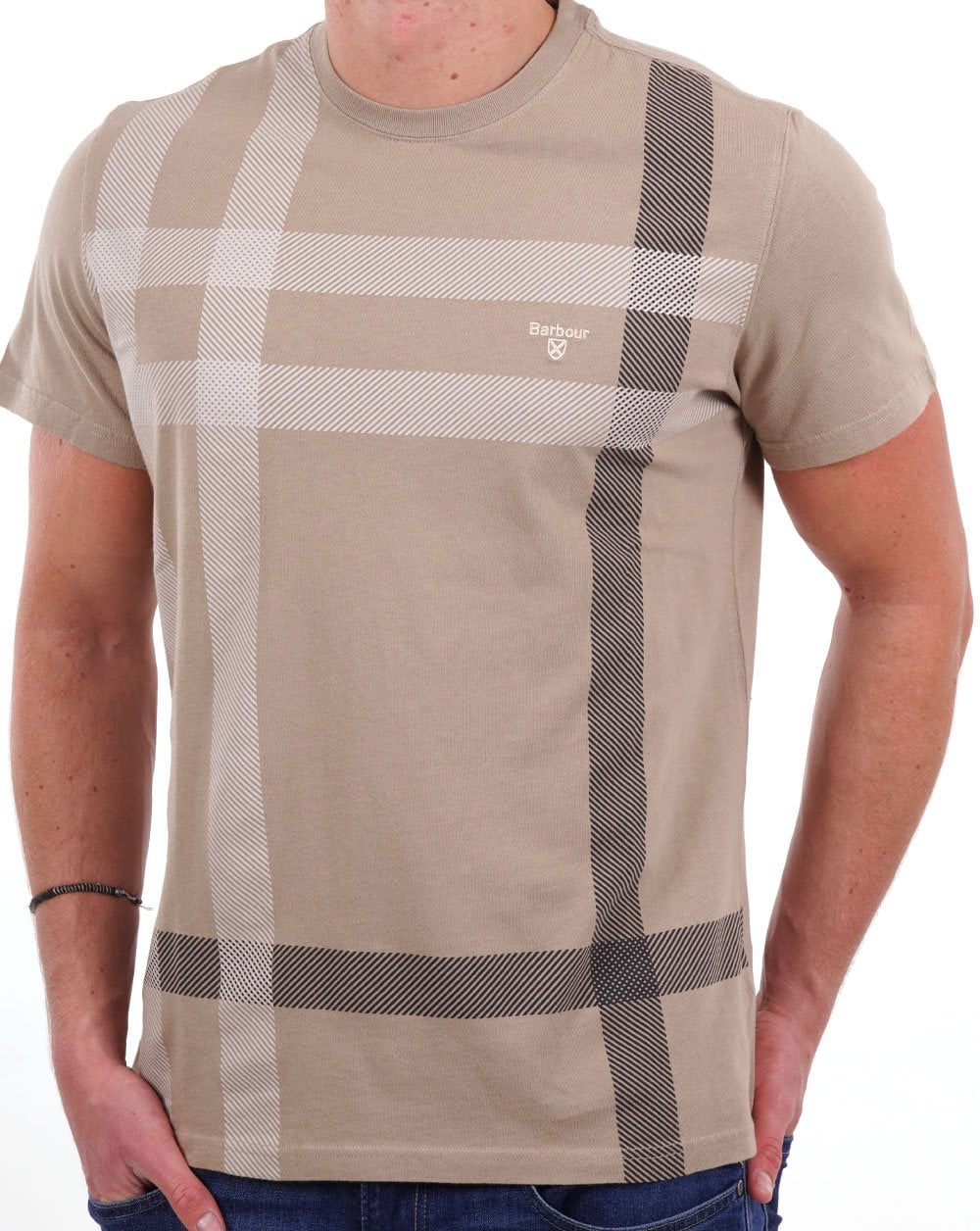 Barbour Norman T-shirt Washed Stone - Image 3