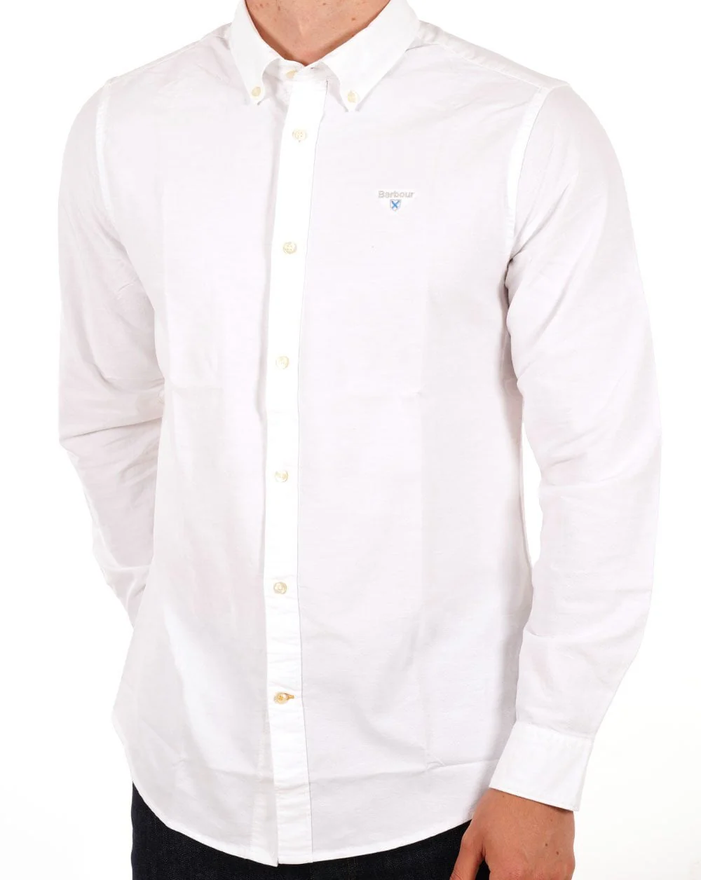 Barbour Oxtown Long Sleeve Shirt White - Image 3