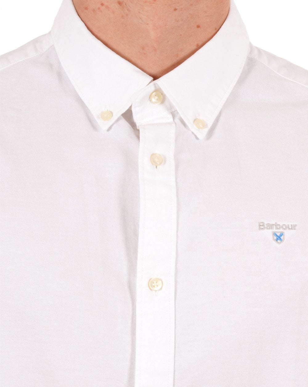 Barbour Oxtown Short Sleeve Shirt White - Image 2