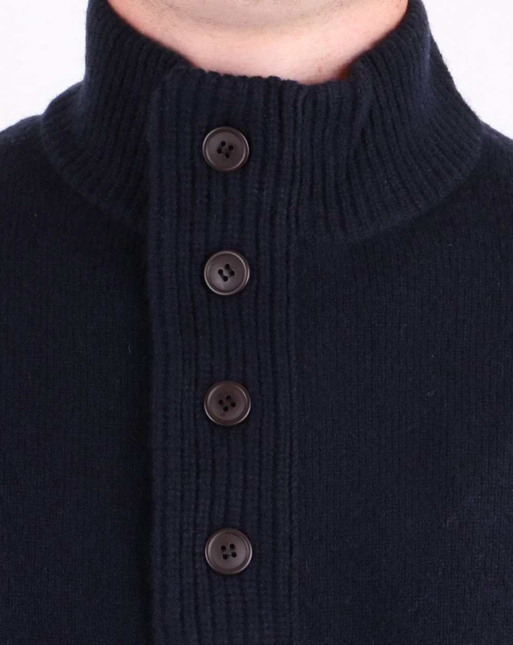 Barbour Patch Half Zip Jumper Navy - Image 3