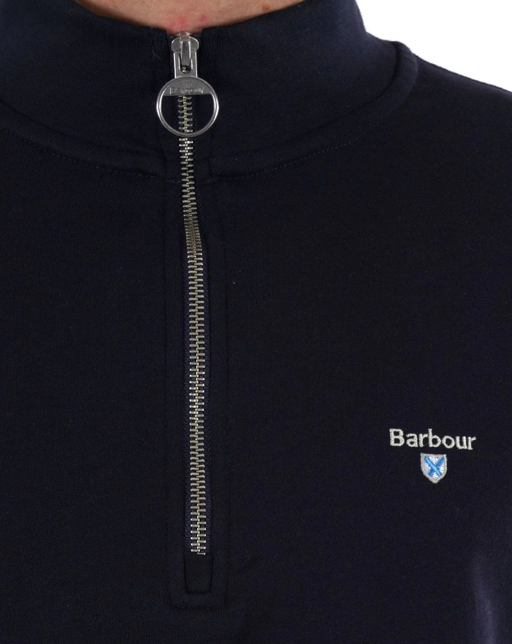 Barbour Rothley Half Zip Sweater Navy - Image 2