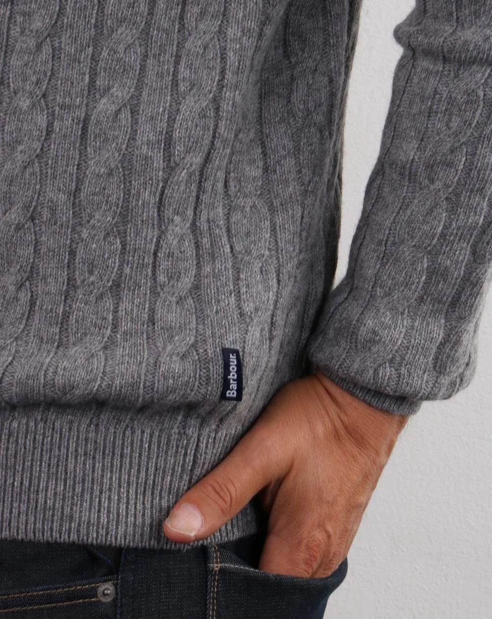 Barbour Sanda Jumper Grey Marl - Image 2