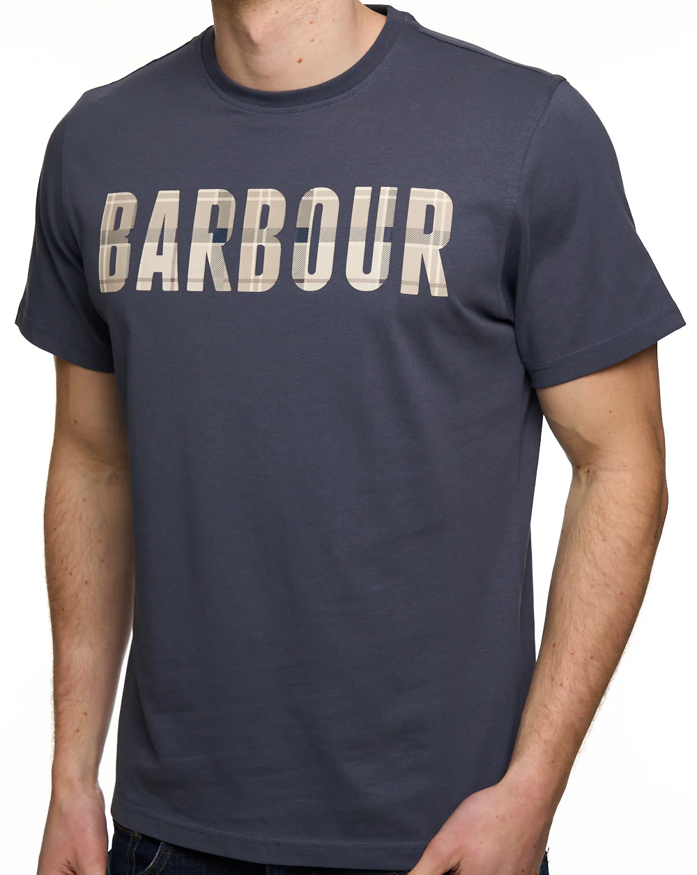 Barbour Thurford T Shirt Washed Navy - Image 2