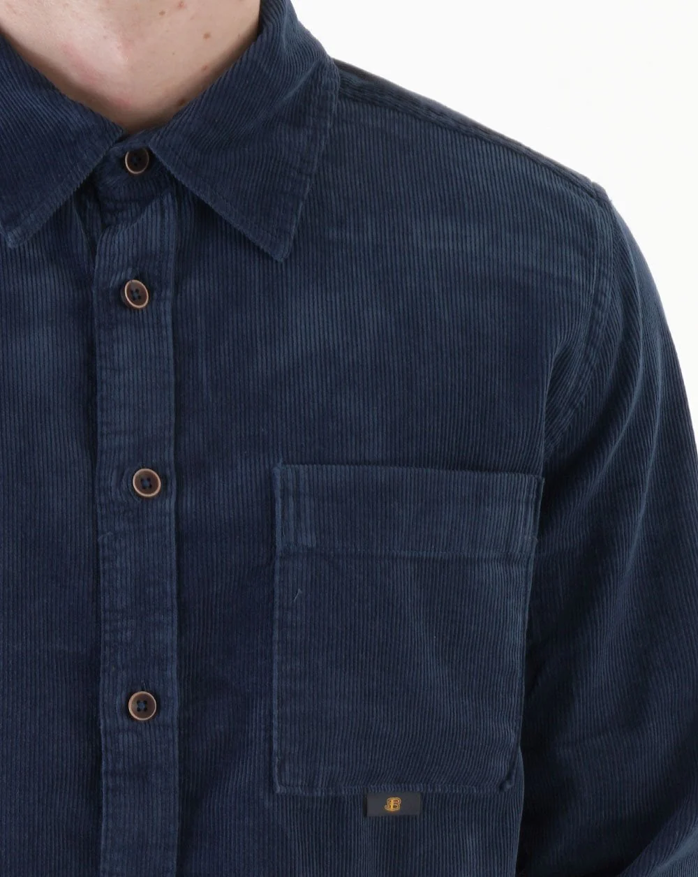 Ben Sherman Corduroy Shirt Dark Blue - Image 3