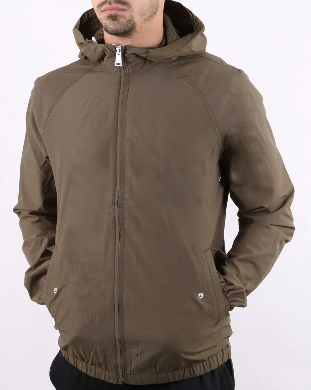 Ben Sherman Hooded Jacket Khaki - Image 3