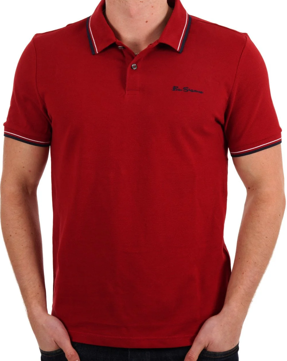 Ben Sherman Polo Shirt Red - Image 3