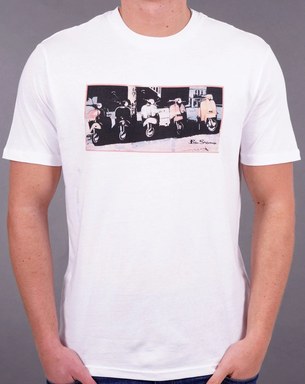 Ben Sherman Scooter Vibes T-shirt White