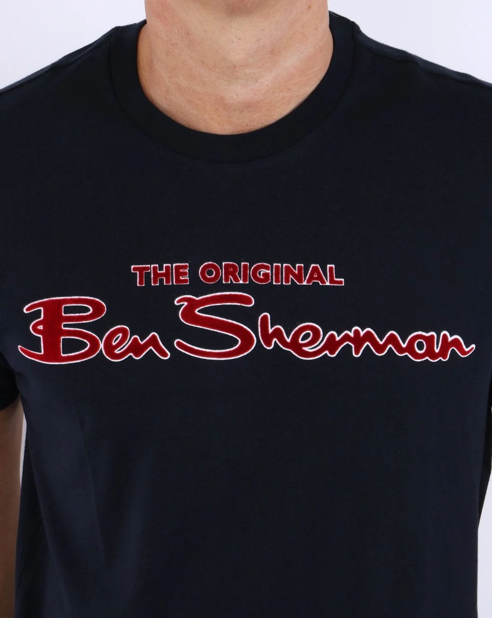 Ben Sherman Signature Flock T-shirt Dark Navy - Image 2