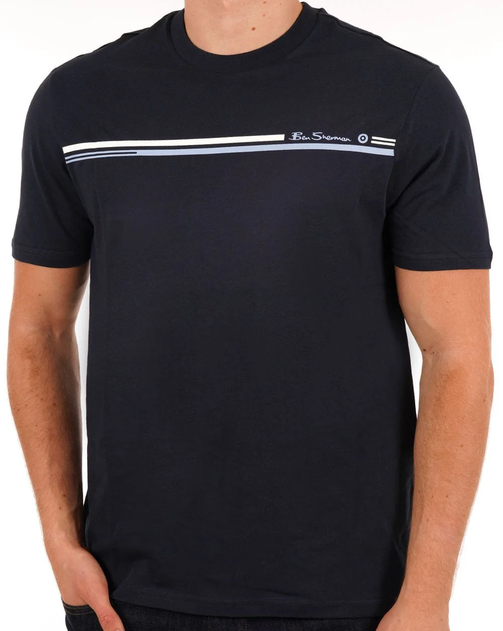 Ben Sherman Stripe T-shirt Navy