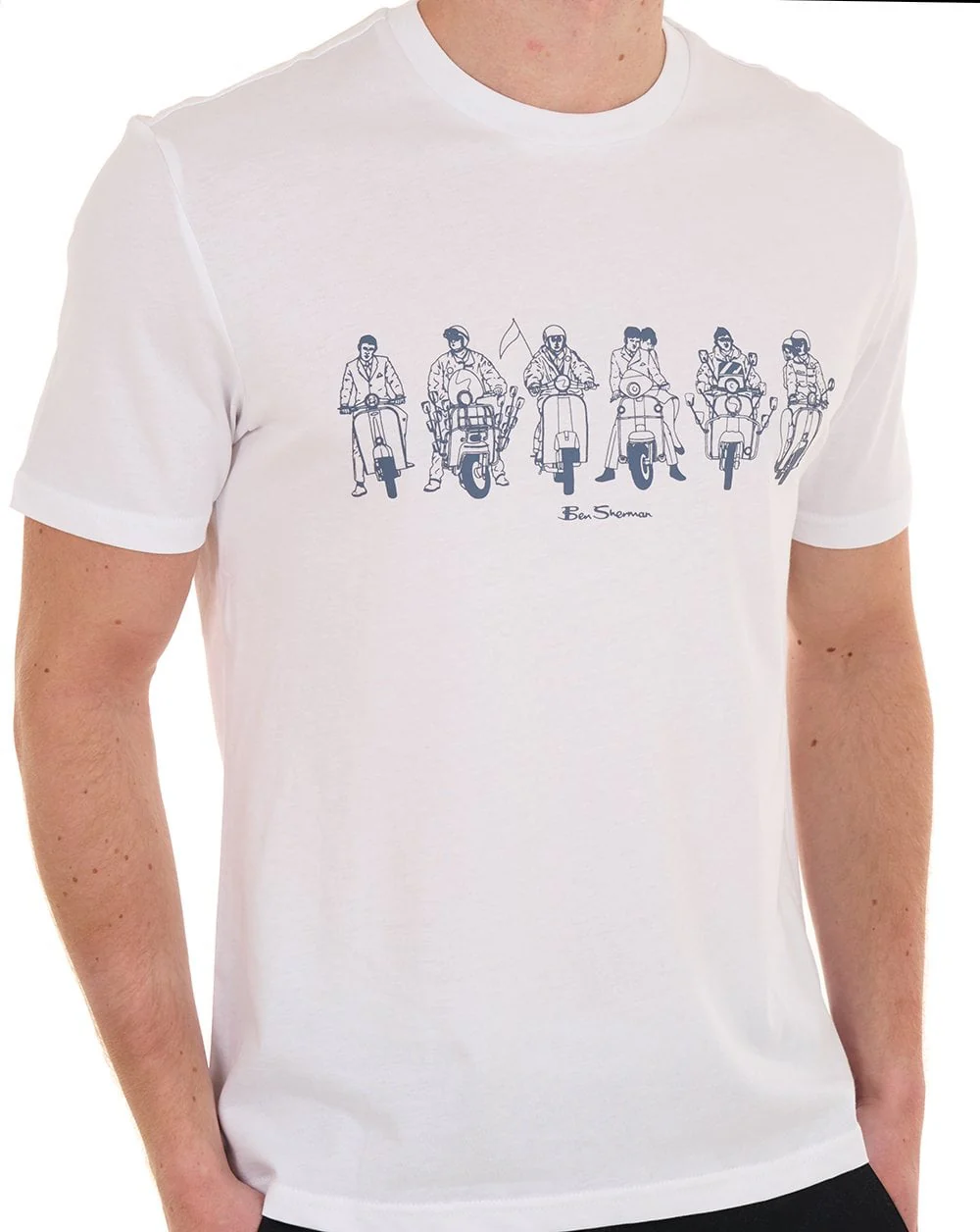 Ben Sherman The Start Line T-shirt White - Image 3