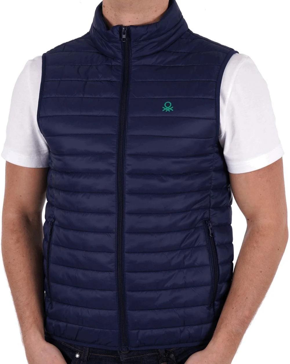 Benetton Gilet Navy - Image 3