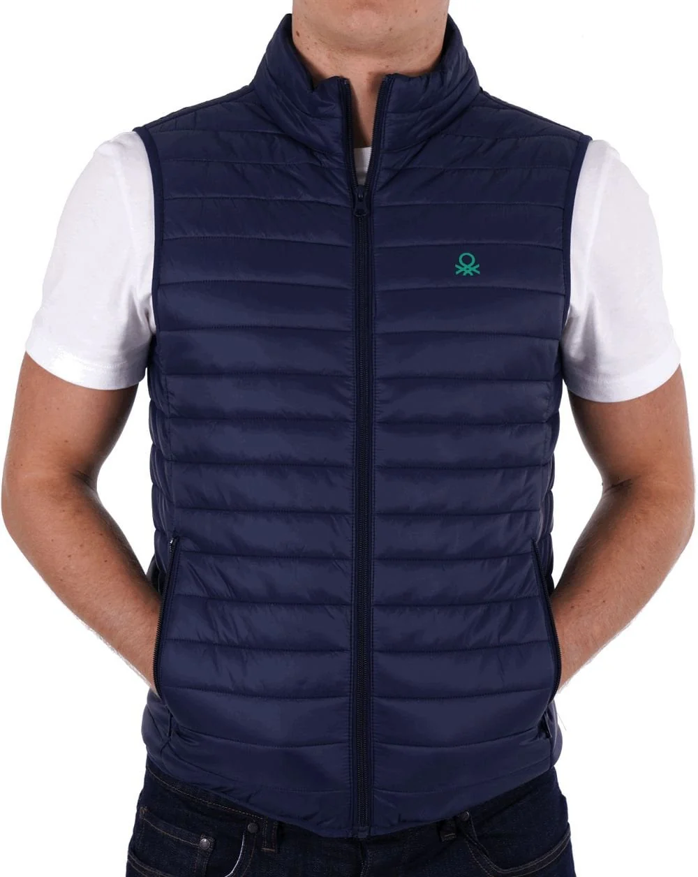 Benetton Gilet Navy - Image 4