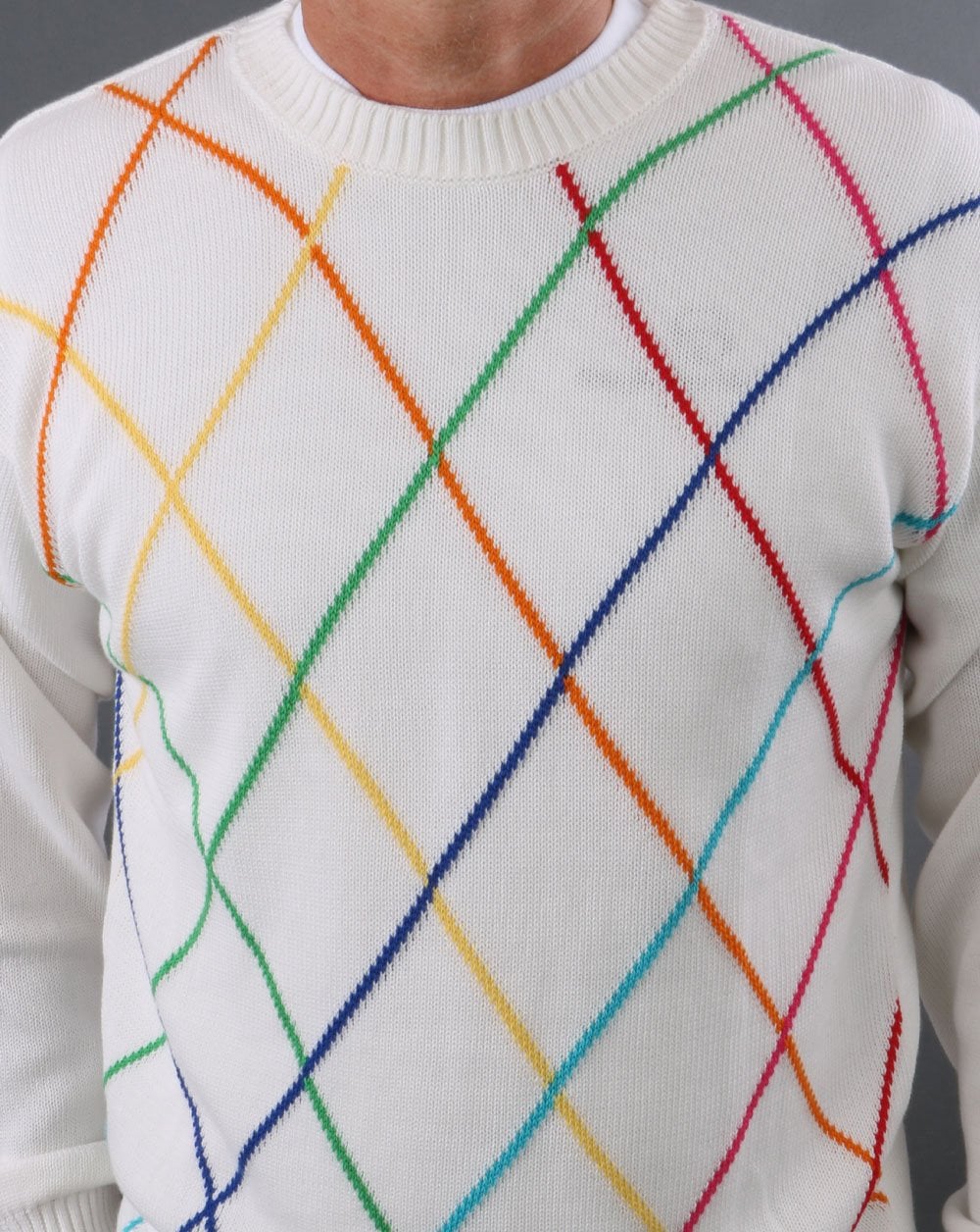 Benetton Knit White United Colours Diamond - Image 3
