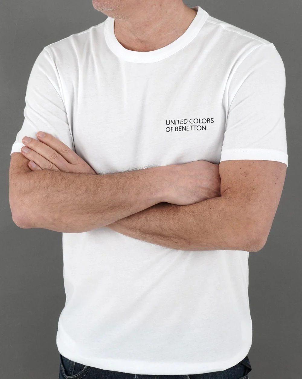 Benetton Logo Print T-shirt White - Image 2