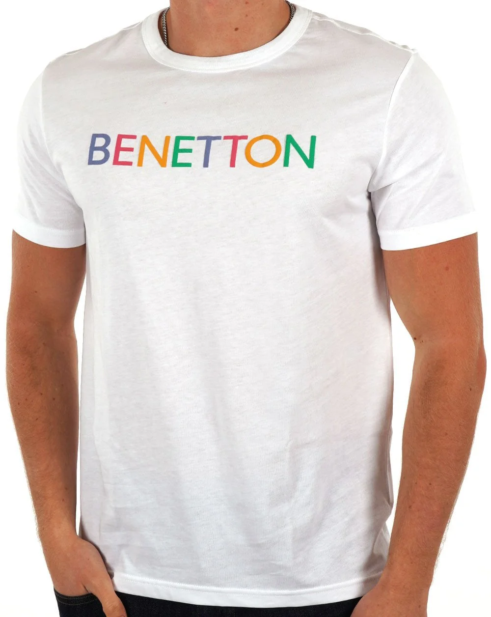 Benetton Logo T-shirt White/Multi