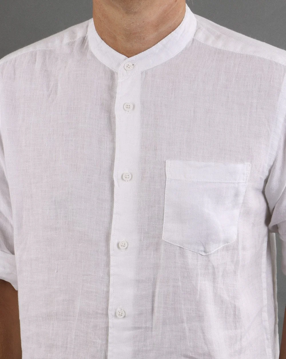 Benetton Long Sleeve Shirt White - Image 4