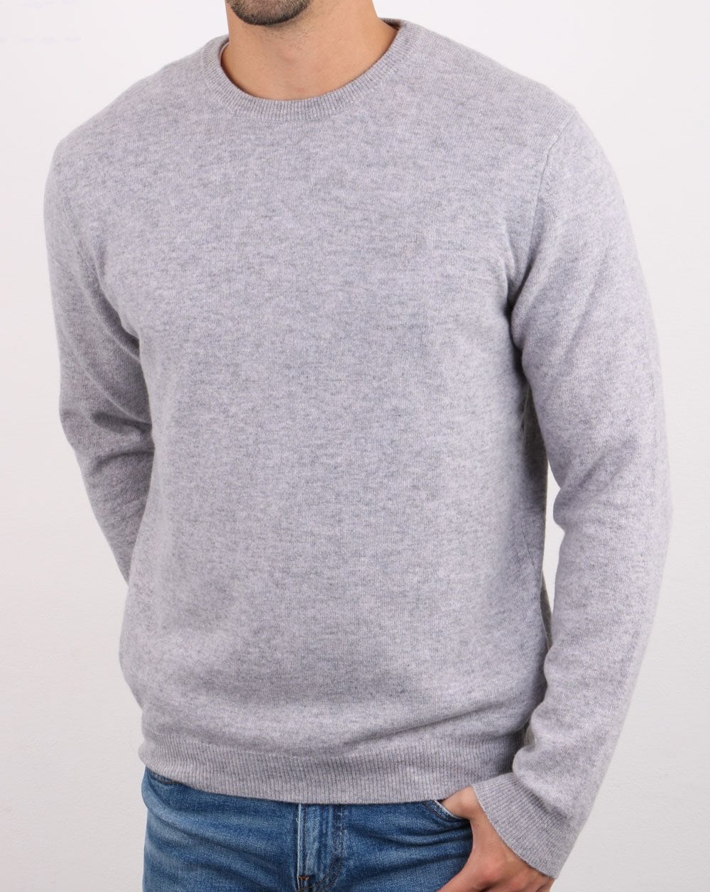 Benetton Merino Wool Jumper Grey - Image 2