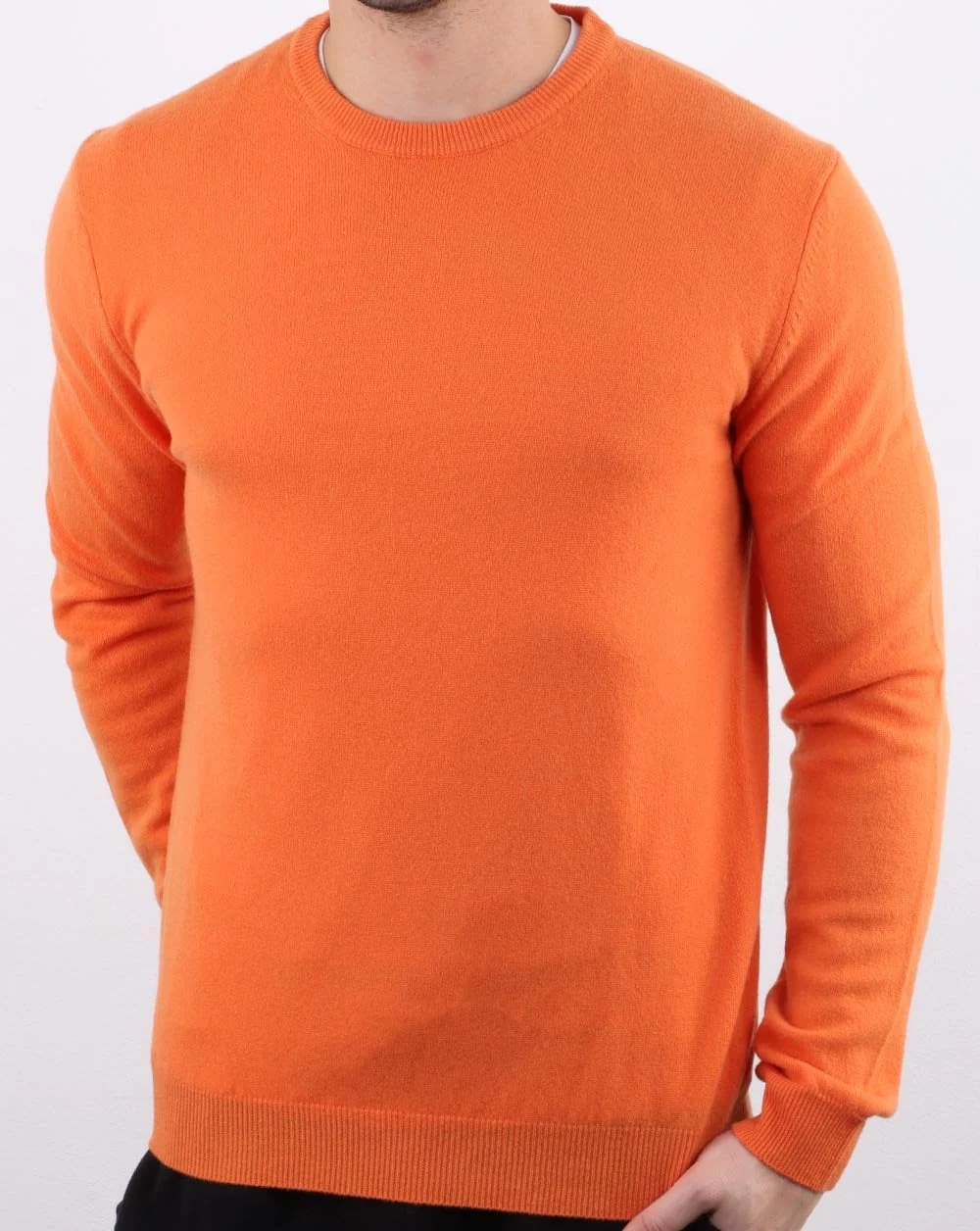 Benetton Merino Wool Jumper Orange - Image 3
