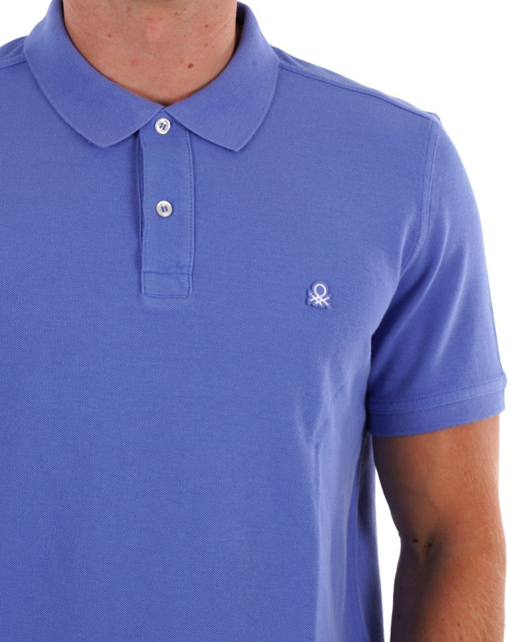 Benetton Polo Shirt Purple Lilac - Image 2