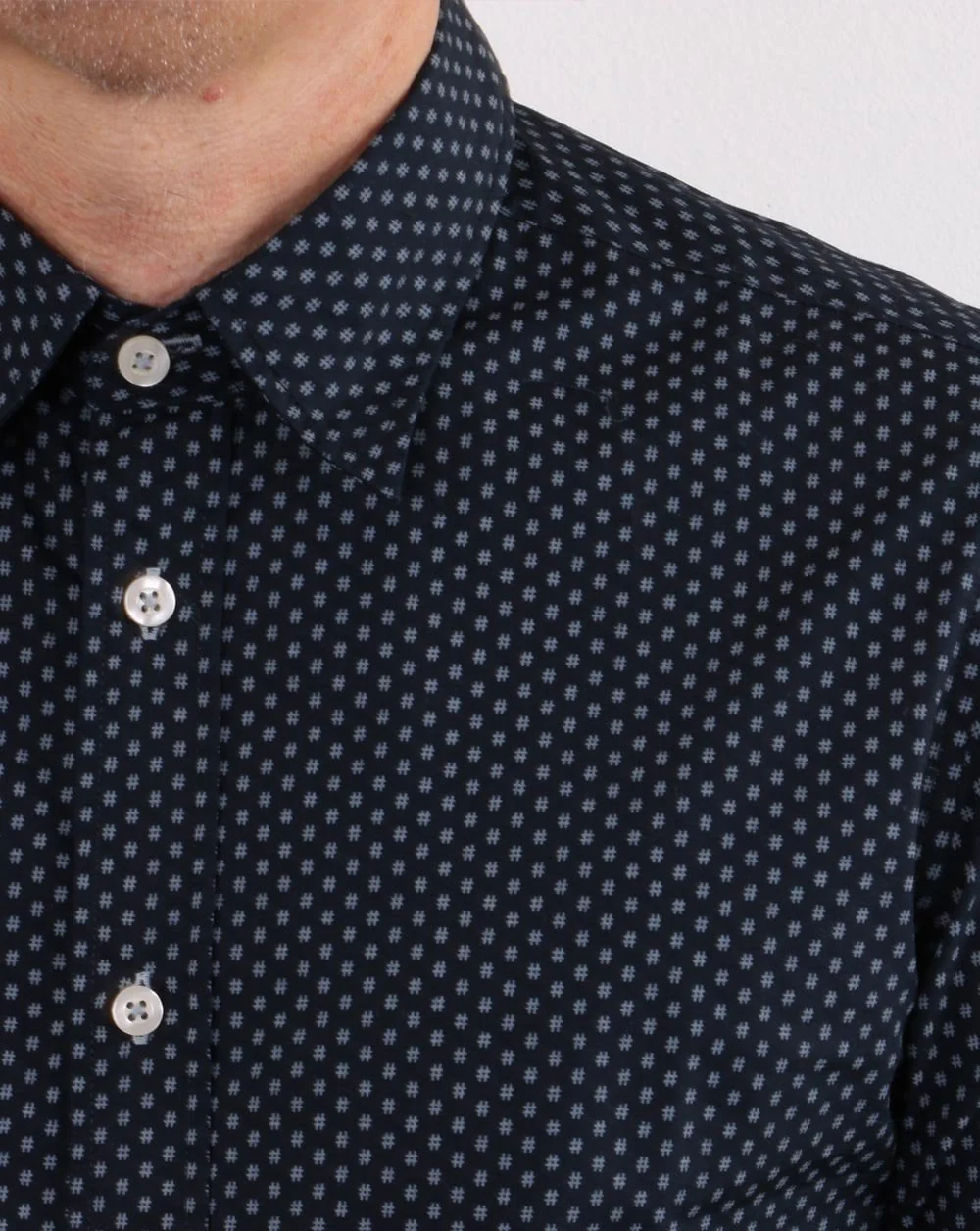 Benetton Shirt Navy - Image 4