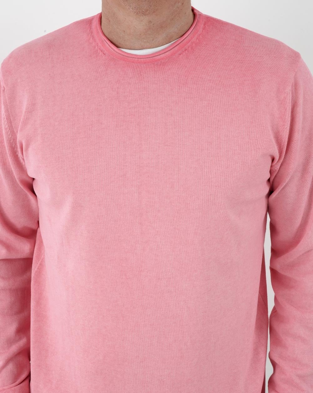 Benetton Washed Knit Jumper Pink - Image 2