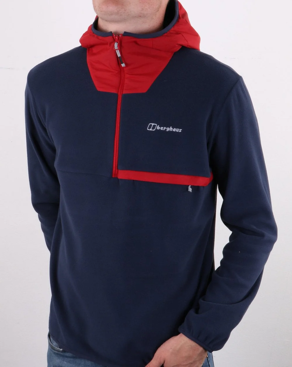 Berghaus Aslam Hooded Half Zip Dusk/Red - Image 2