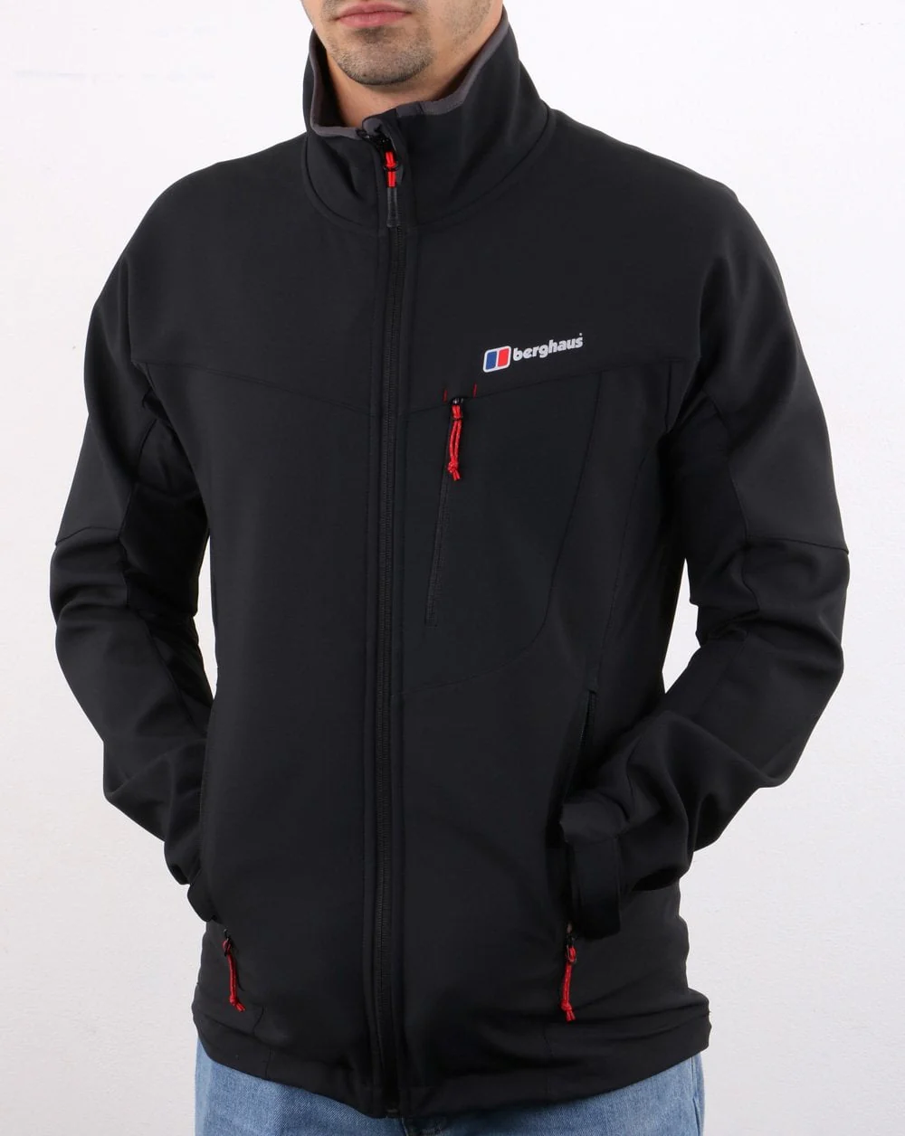 Berghaus Ghlass Soft Shell Jacket Black - Image 2