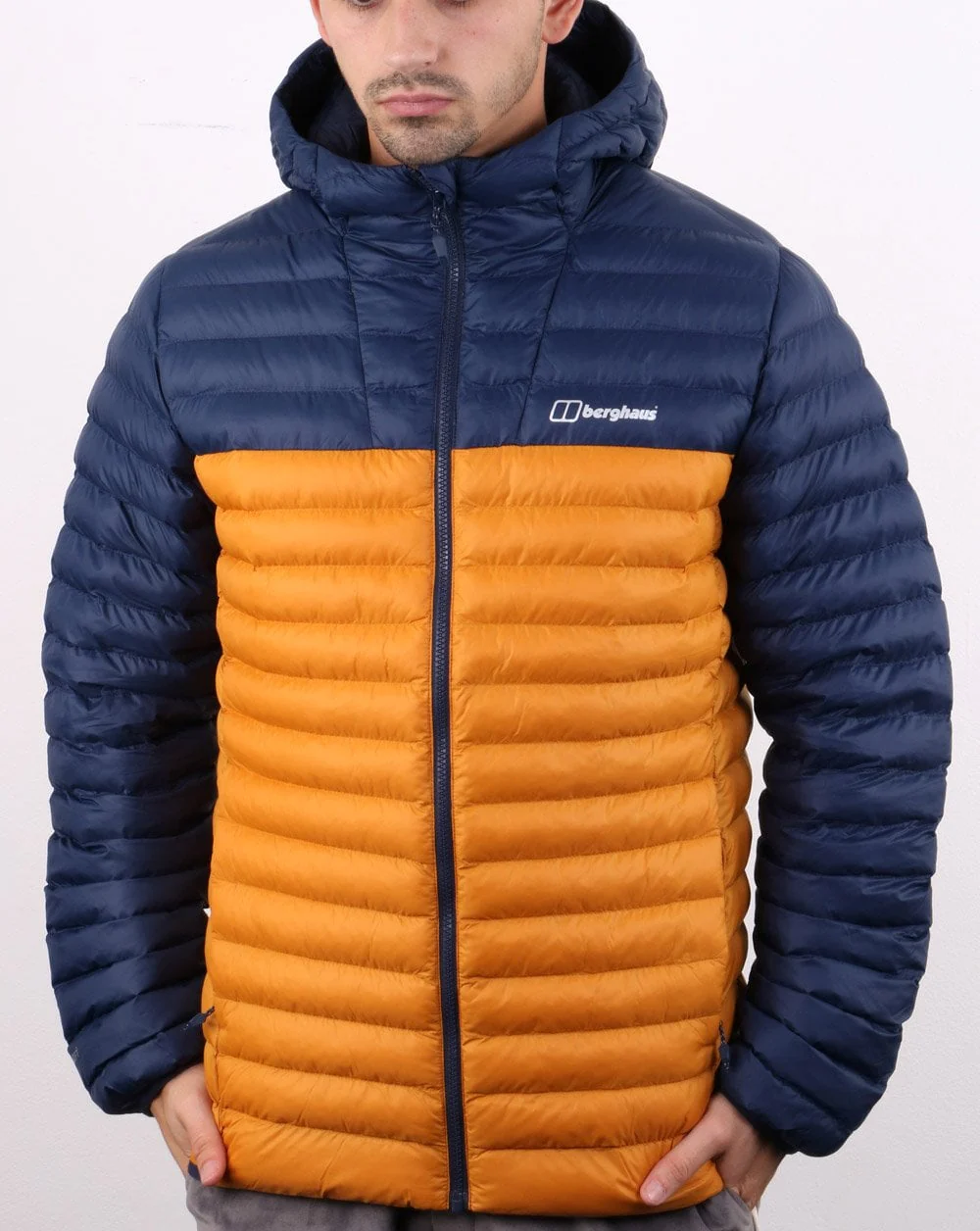 Berghaus Vaskye Jacket Navy and Yellow - Image 4