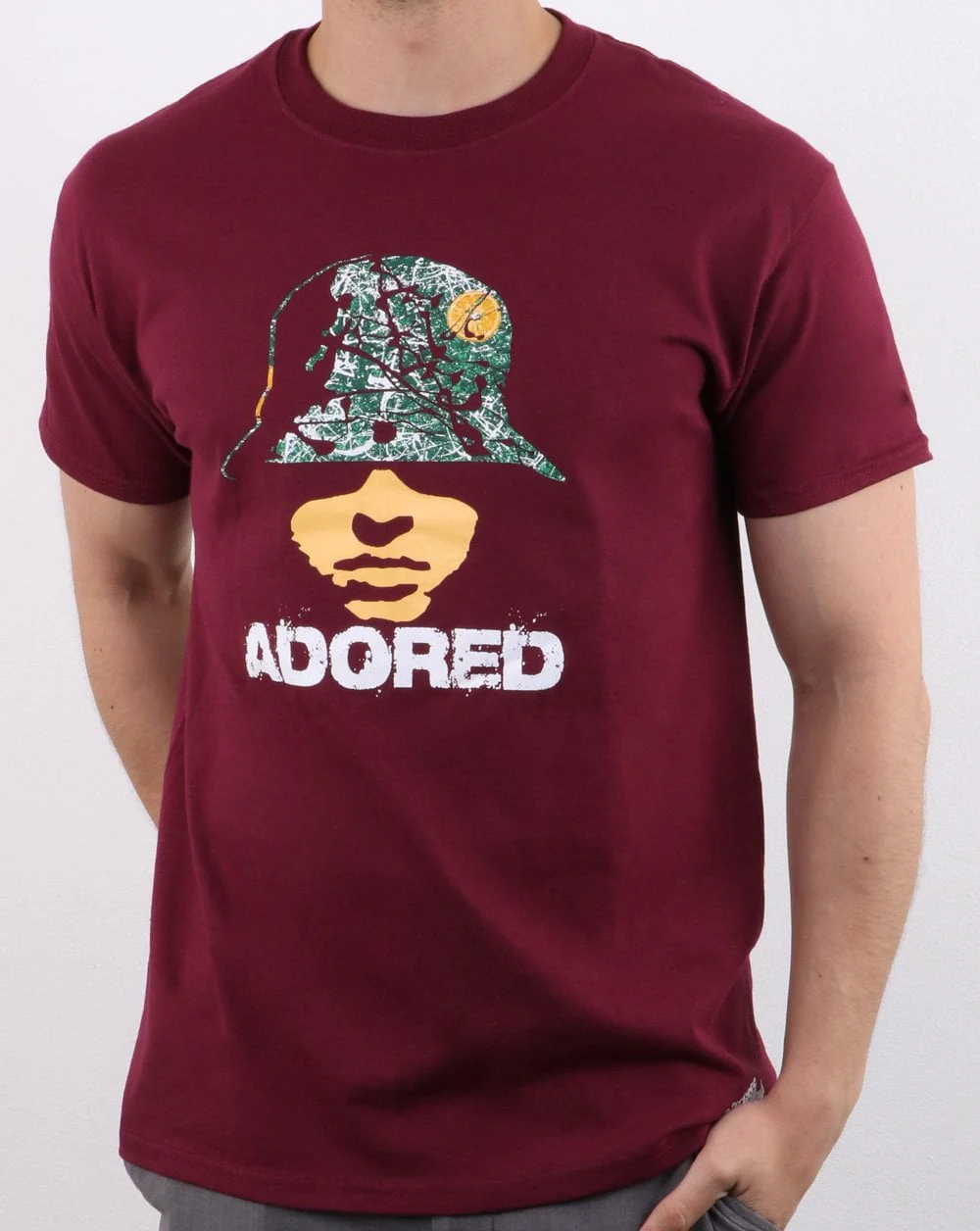 Casuals - Roses Reni Hat T-shirt Claret - Image 2