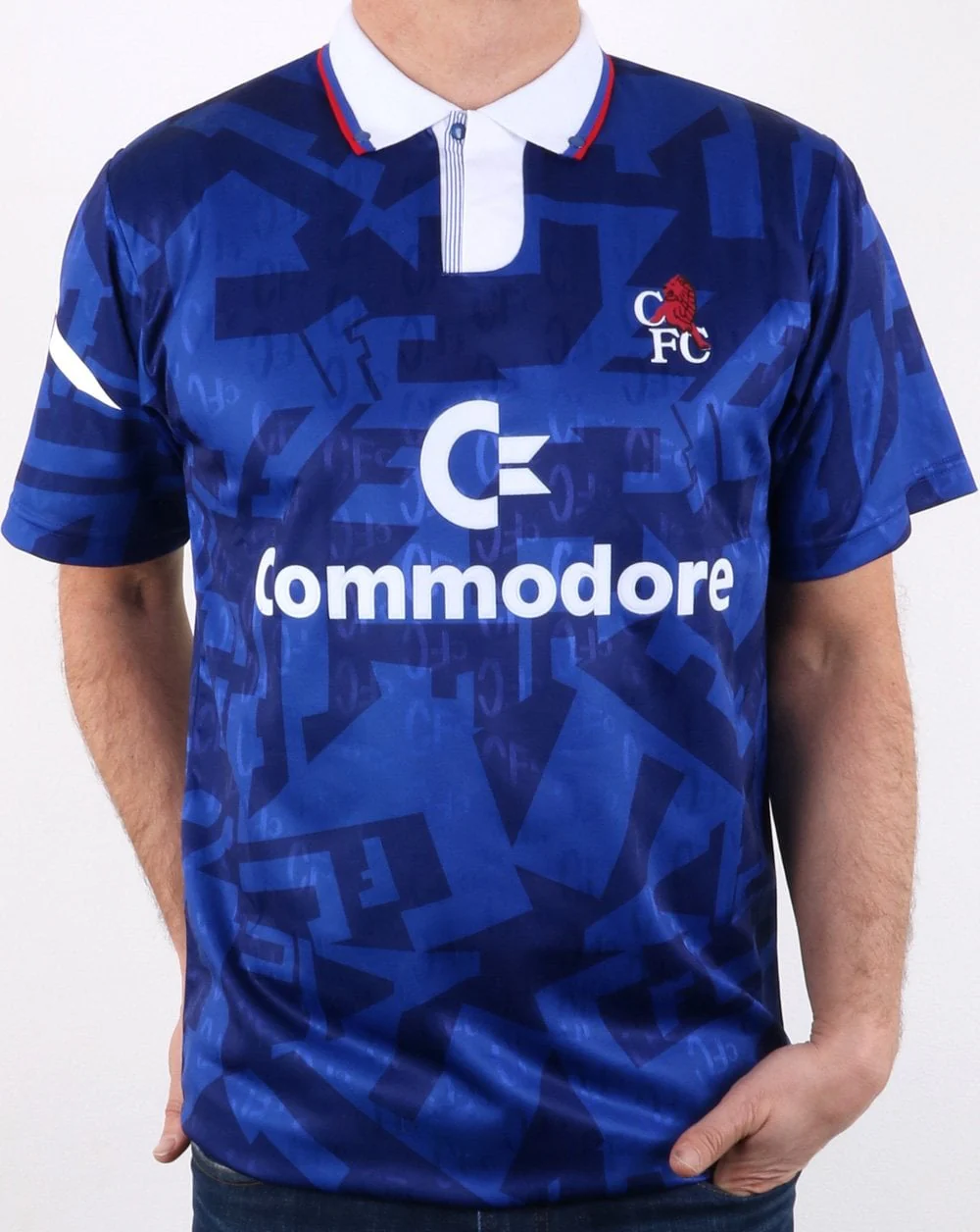 Chelsea 1992 Football Shirt Blue - Image 2