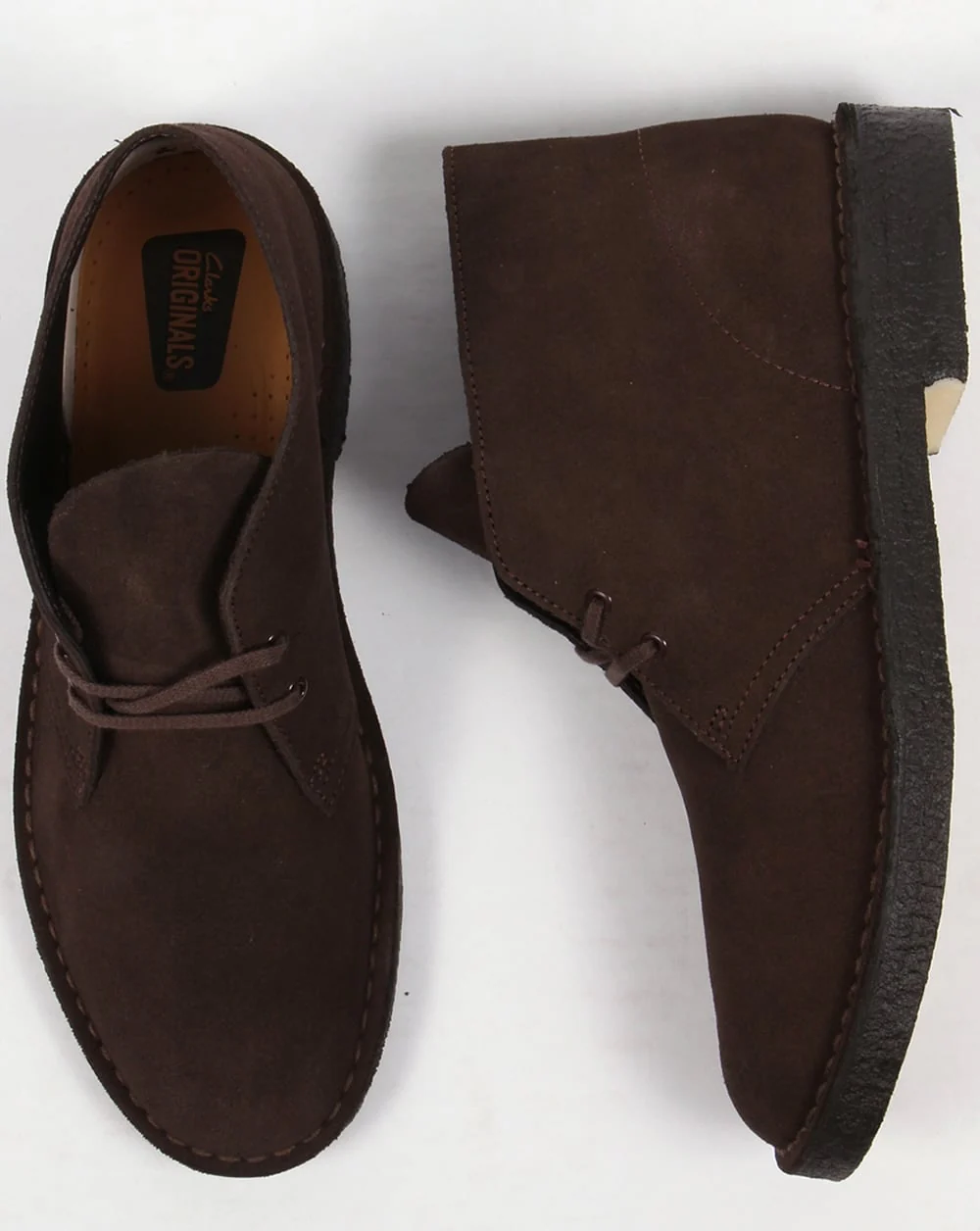 Clarks Originals Desert Boot In Suede Brown - Image 2