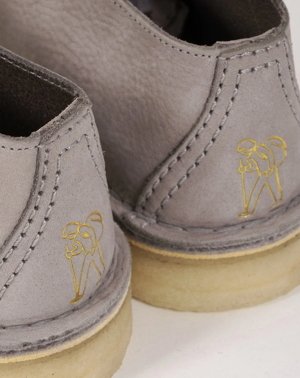 Clarks Originals Desert Trek Shoe Nubuck Taupe - Image 3