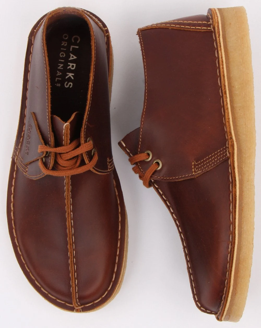 Clarks Originals Desert Trek Shoe Tan Leather - Image 2